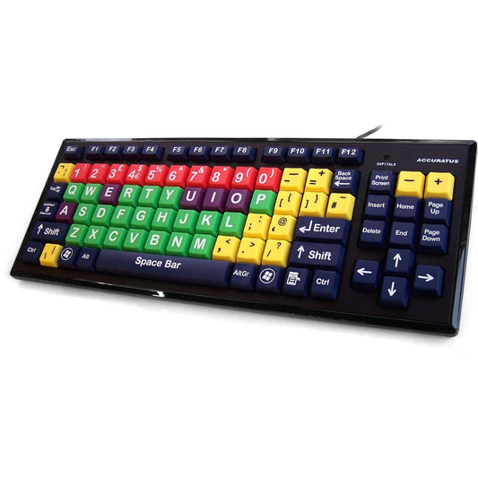 Accuratus Multi-Coloured Educational Key Monster Keyboard Accessories Accuratus   