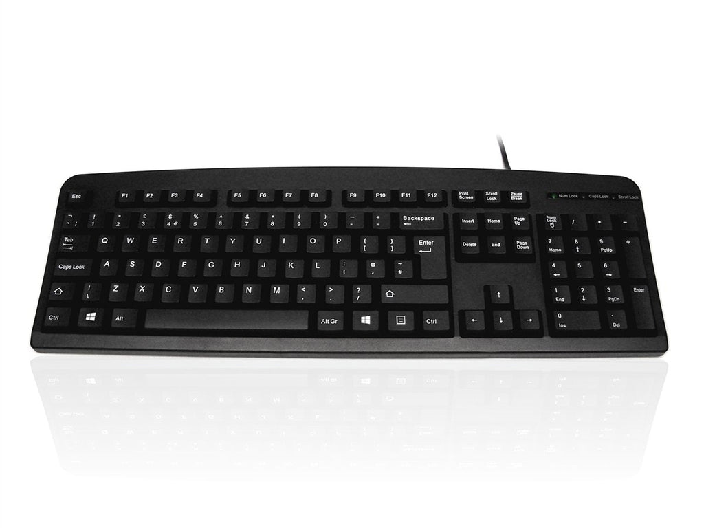 Accuratus 201 - PS/2 Slim Full Size Keyboard with Durable Design - e-furniture