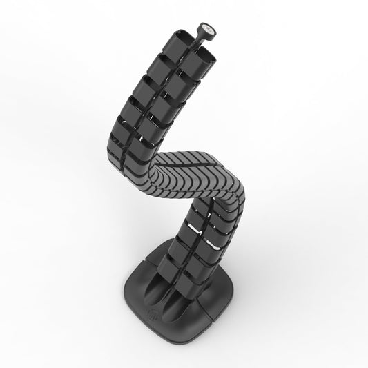 Metalicon Linx Magnetic Vertical Cable Spine for Regular Height Desks Accessories Metalicon Black  