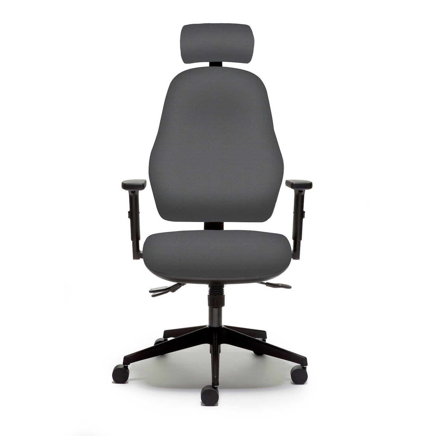 Orthopaedica 100 Series Task Chair Accessories Torasen Grey Height Adjustable Arms Independent Mechanism and Adjustable Headrest