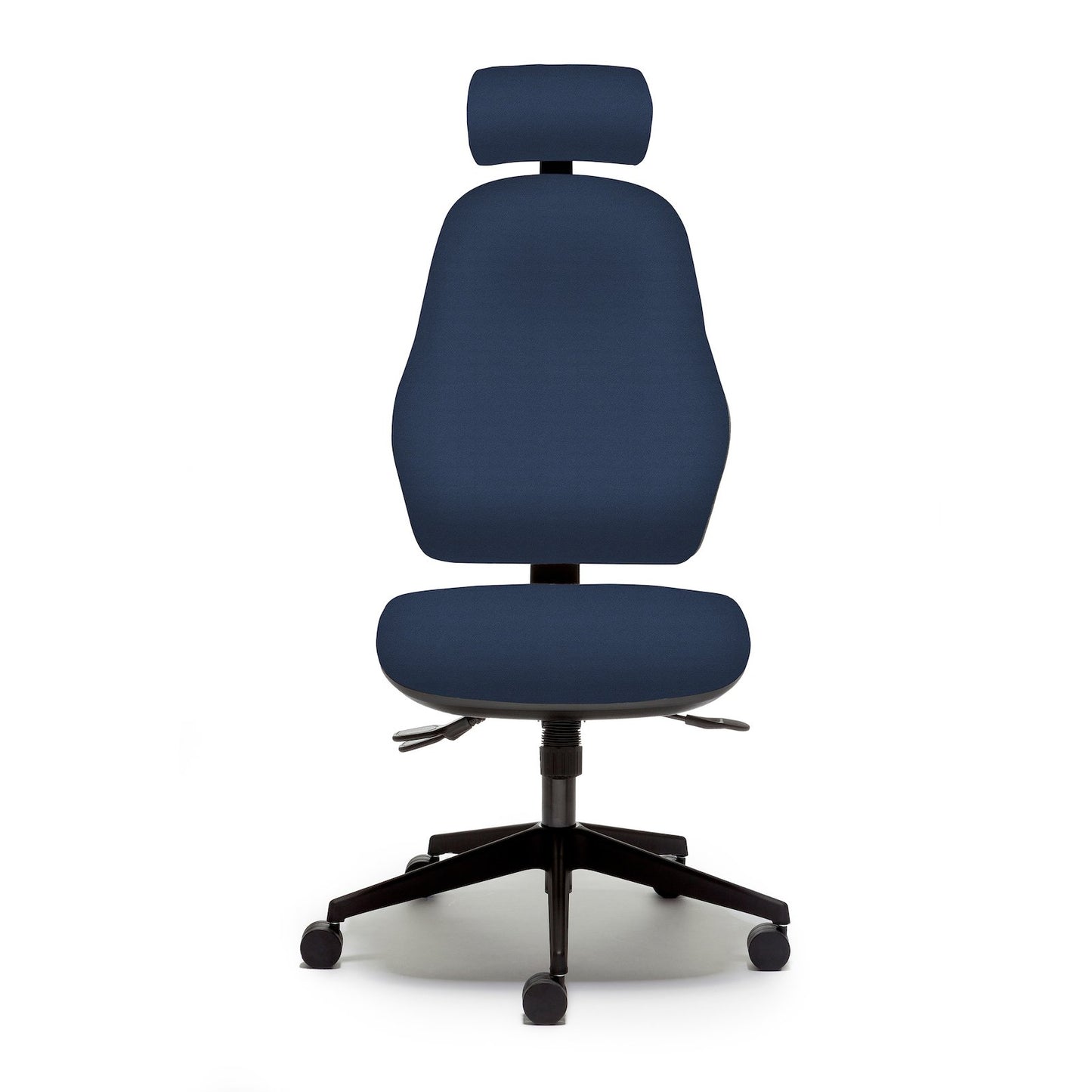 Orthopaedica 100 Series Task Chair Accessories Torasen Blue No Arms Synchronised Mechanism and Adjustable Headrest
