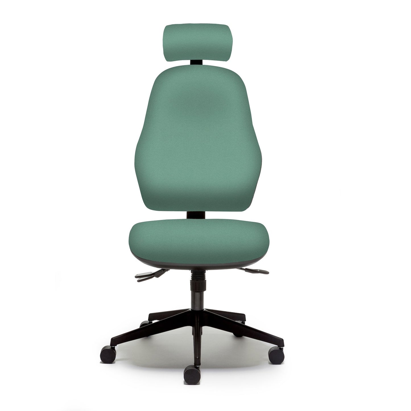 Orthopaedica 100 Series Task Chair Accessories Torasen Green No Arms Independent Mechanism and Adjustable Headrest