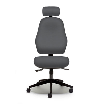 Orthopaedica 100 Series Task Chair Accessories Torasen Grey No Arms Independent Mechanism and Adjustable Headrest