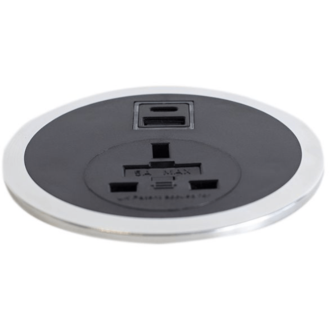 Lavoro In Desk Power Module WIth USB C and A Smart Charge - e-furniture