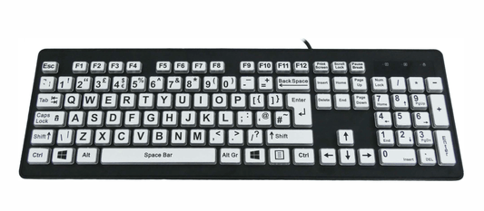 Accuratus Rainbow 2 USB Keyboard Accessories Accuratus Black  