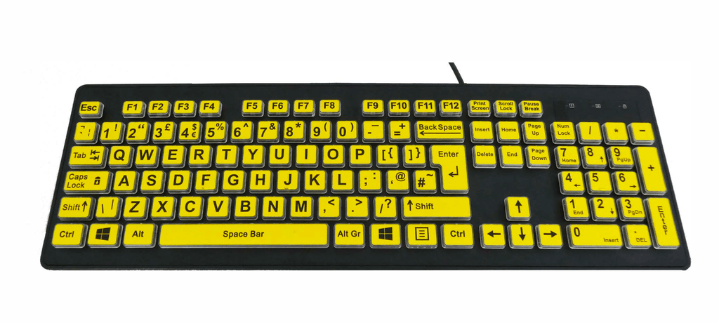 Accuratus Rainbow 2 USB Keyboard Accessories Accuratus HiVis  