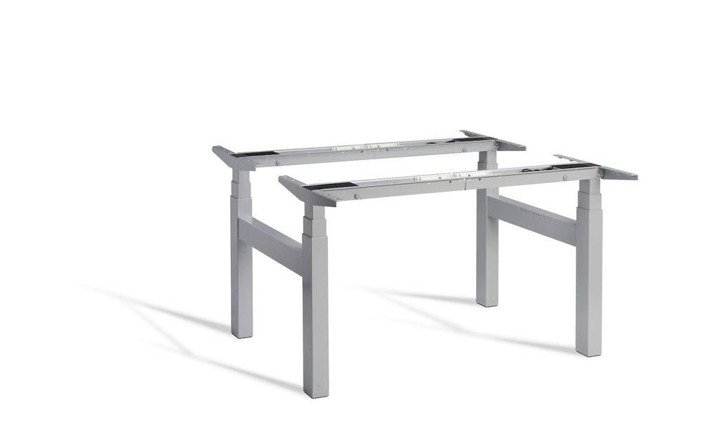 Lavoro Duo - Four Motor Back to Back Sit-Stand Desk Frame Accessories Lavoro Silver  