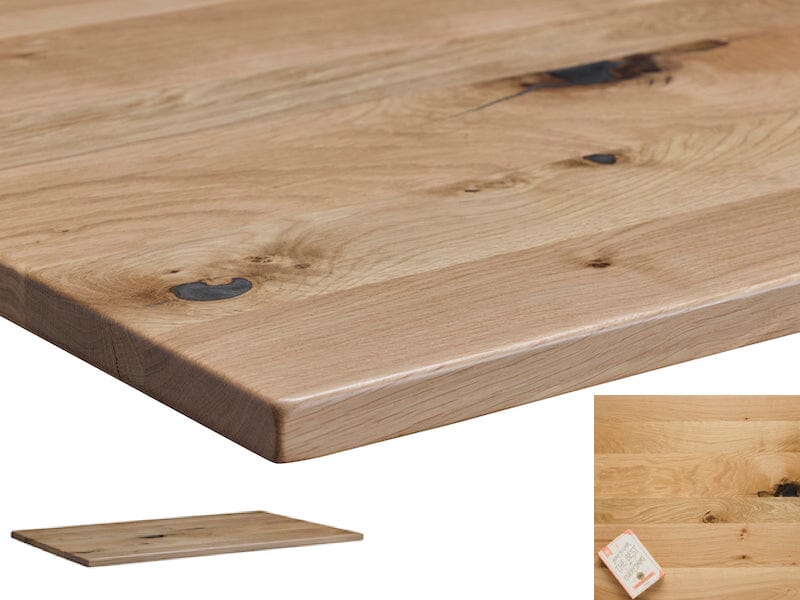 Lavoro Rectangular Premium Desk Tops - 800mm Deep Desktops Accessories Lavoro Character Oak 1200x800 