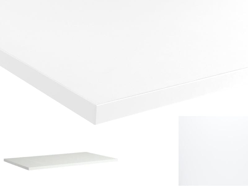 Lavoro Rectangular Premium Desk Tops - 800mm Deep Desktops Accessories Lavoro Bianco Kos Fenix 1200x800 