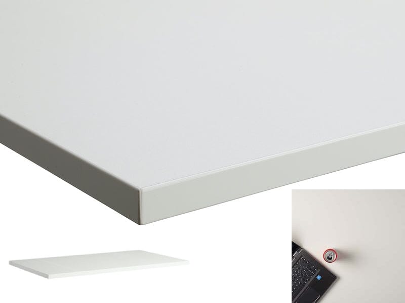 Lavoro Rectangular Desk Tops - 600mm Deep Desktops - e-furniture