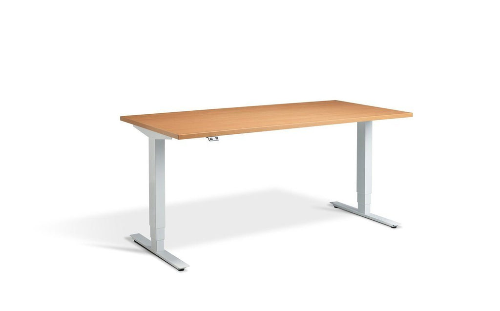 Lavoro Advance Dual Motor Sit-Stand Desk - 700mm Deep Desktops - White Frame - e-furniture