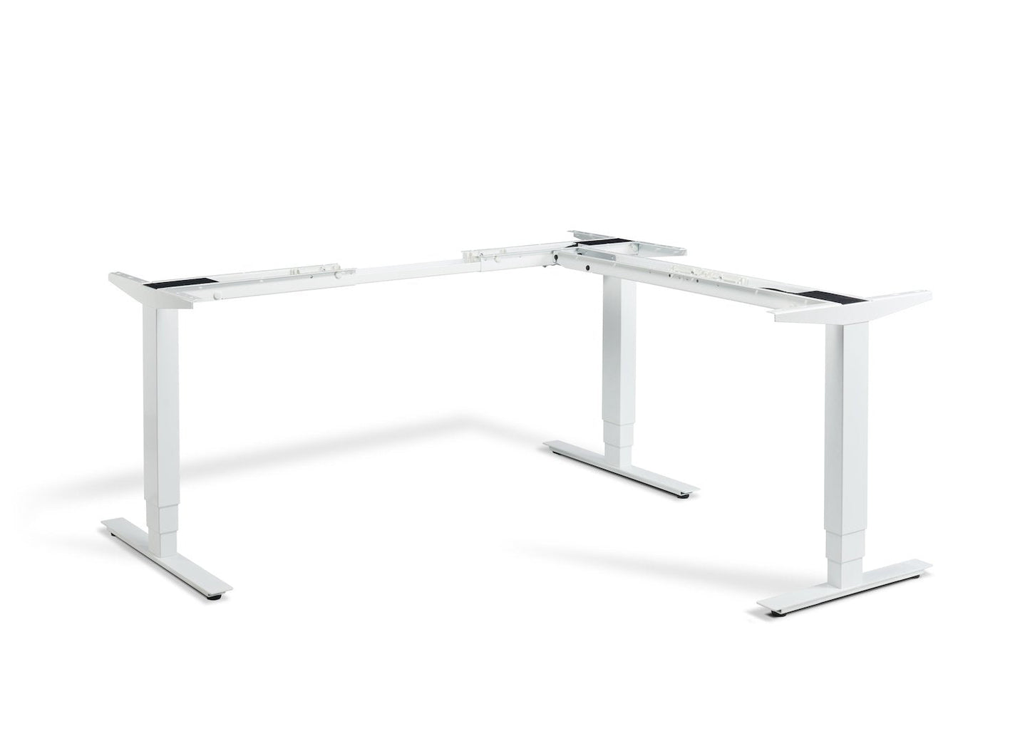 Lavoro Advance Corner Triple Motor Sit-Stand Desk Frame Accessories Lavoro White  