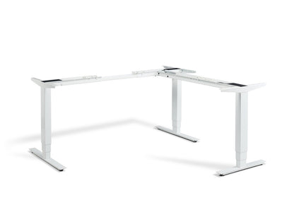 Lavoro Advance Corner Triple Motor Sit-Stand Desk Frame Accessories Lavoro White  