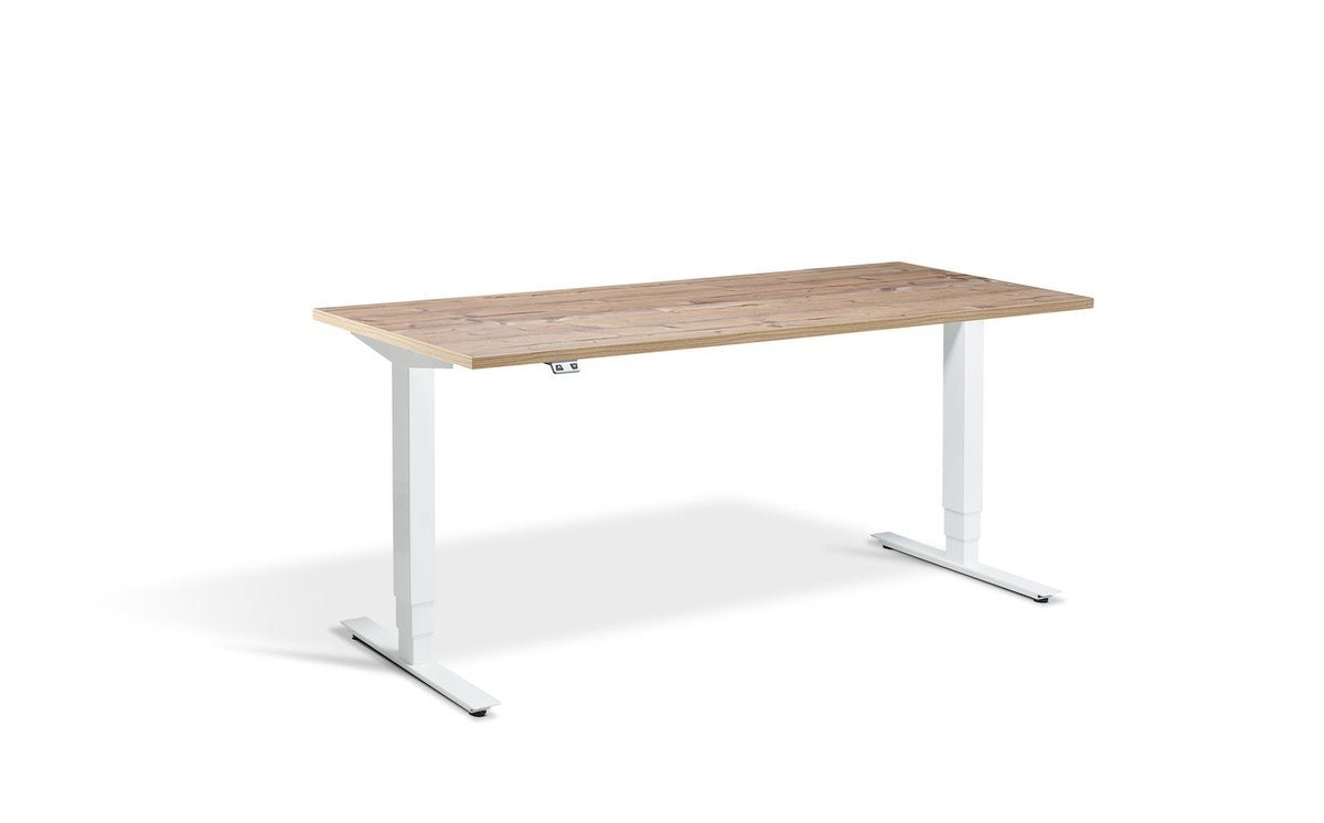 Lavoro Advance Dual Motor Sit-Stand Desk - 700mm Deep Desktops - White Frame Accessories Lavoro Timber 1200x700 White