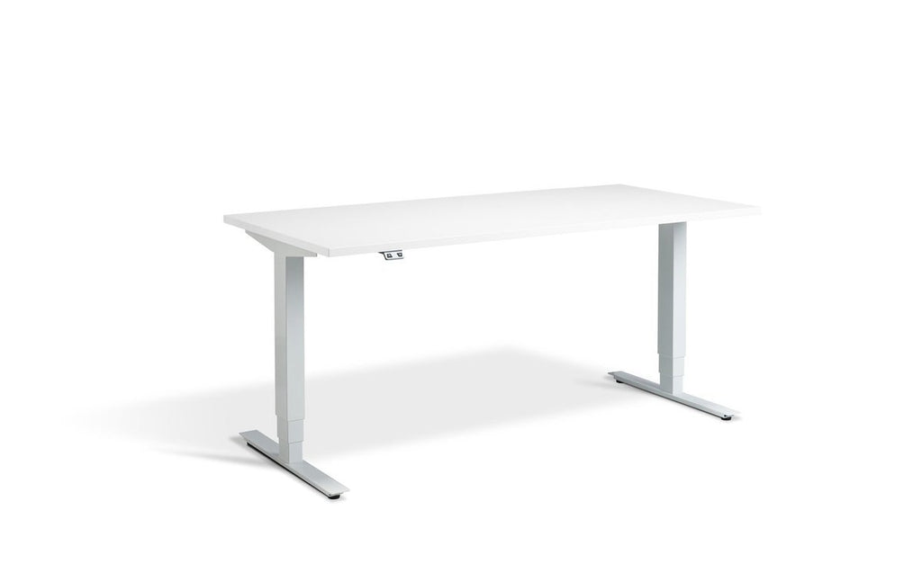 Lavoro Advance Dual Motor Sit-Stand Desk - 800mm Deep Desktops - White Frame - e-furniture