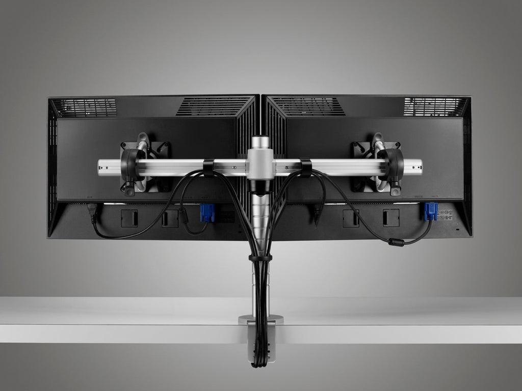 Colebrook Bosson Saunders Wishbone Dual Monitor Arm - e-furniture