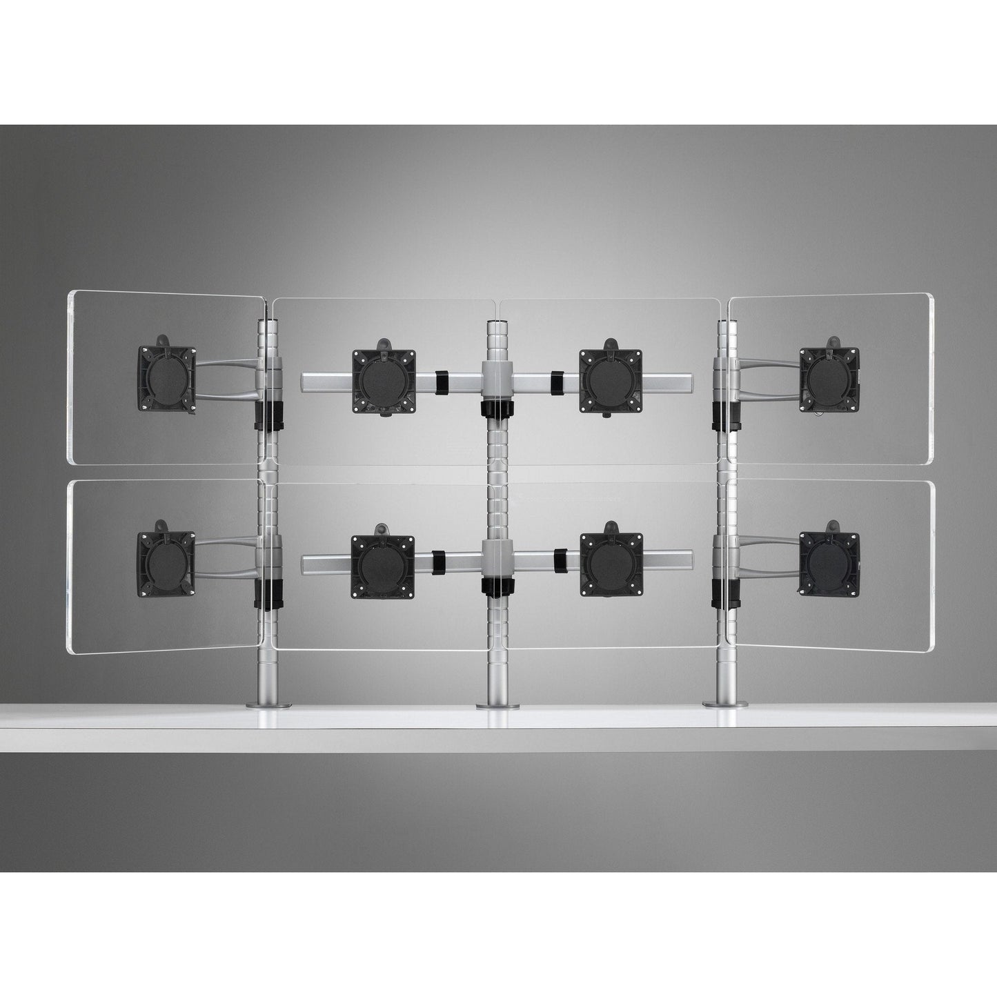Wishbone Multiple Configuration LCD LED Desk Mounted Monitor Arm Stand Eight Monitors. Accessories Colebrook Bosson Saunders   