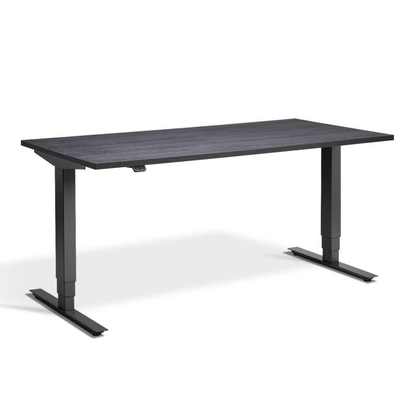 Lavoro Advance Dual Motor Sit-Stand Desk - 700mm Deep Desktops - Anthracite Frame Accessories Lavoro Anthracite Sherman Oak 1200x700 Anthracite